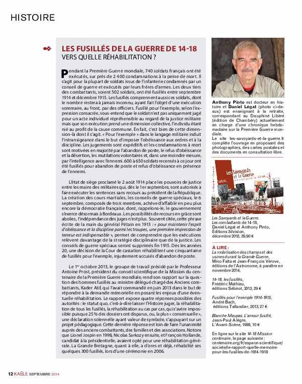 Article fusillés Kaëlé 2014