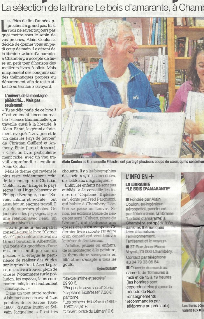 Article librairie Le Bois d'amarante